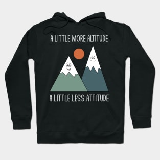 Funny Minimal Retro Mountain Outdoor Sarcastic Pun Dad Jokes Hoodie